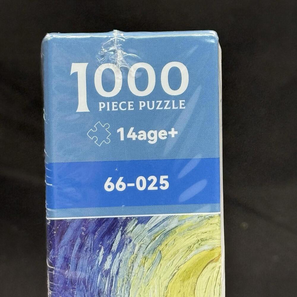 Mini Jigsaw Puzzle 1000 Pieces for Adults Van Gogh the Starry Night Environmenta - Picture 3 of 4